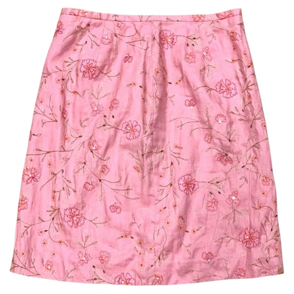 Ann Taylor Dresses & Skirts - Floral Pink A-Line Skirt